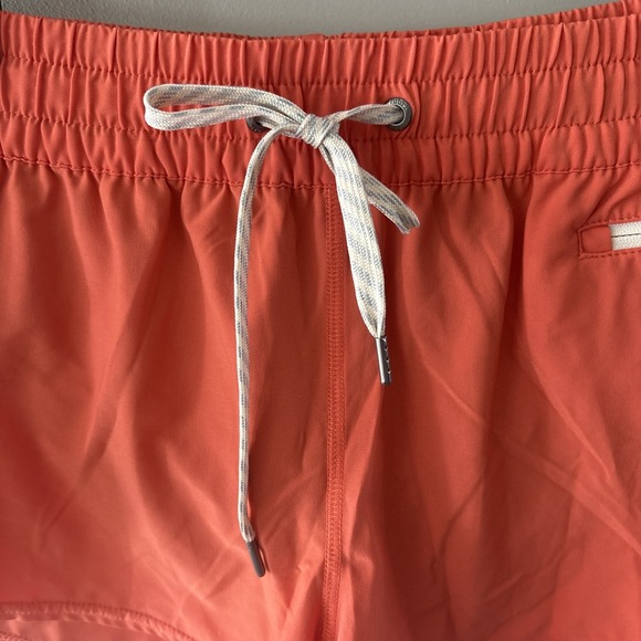 Vuori Shorts Womens M Orange The Rise The Shine Athletic Lined Running - Picture 2 of 7